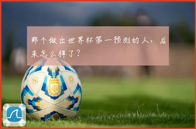 那个做出世界杯第一预测的人,后来怎么样了?